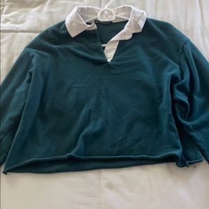 Brandy Melville Cropped Sweater Shirt